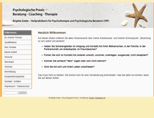 Tablet Screenshot of brigitte-grebe.de